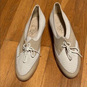 Lord & Taylor Beige and Cream Women's Loafers